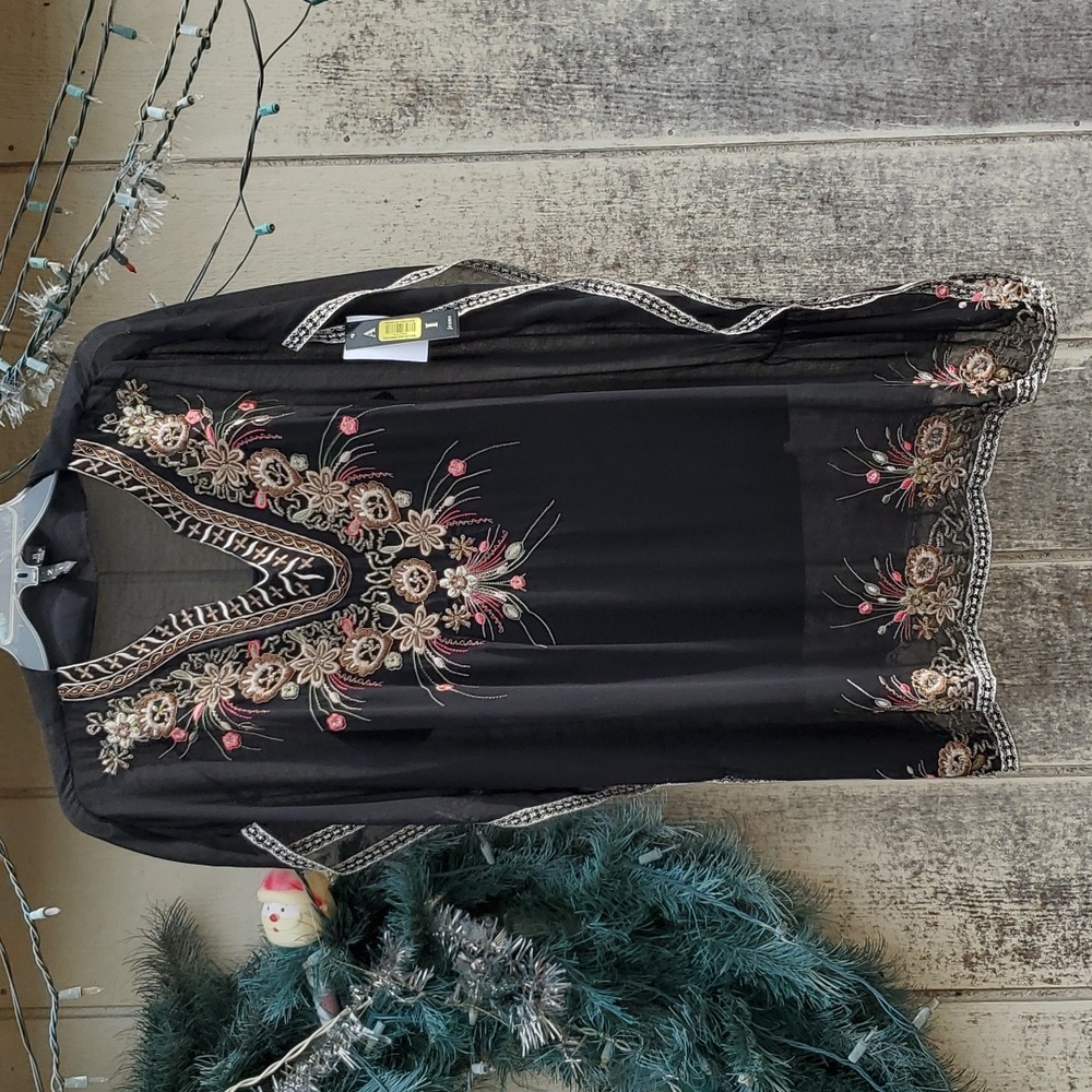 Designer AXI Sheer Blouse with camisole